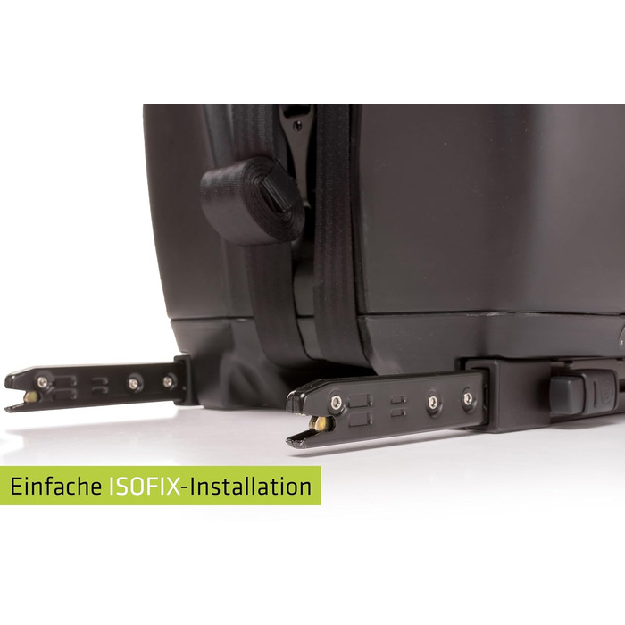 Автокрісло 4BABY Go-Fix I-Size (76-150 см) з Isofix, чорне