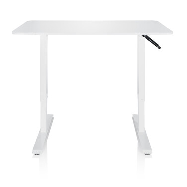 Робочий стіл STAND CR 120 x 60 з ручним регулюванням висоти, білий, hjh OFFICE