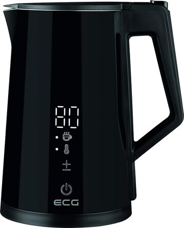 Чайник ECG RK 1893 Digitouch чорний, 2200 Вт, 1,7 л, LED-дисплей