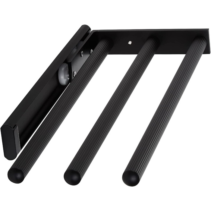 Тримач для рушників SOTECH TED, алюміній, 3-ярусний, телескопічний, чорний матовий (325-487 мм)
