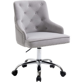 Крісло Fiximaster для офісу та дому: обертове, з регулюванням висоти, на коліщатках, сіре, до 135 кг