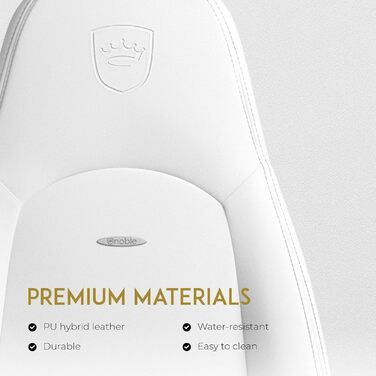 Noblechairs ICON Cognac/Schwarz: Ігровий крісло Noblechairs з підлокітниками, до 150 кг, ергономічний офісний крісло з підлокітниками, штучна шкіра, з подушкою