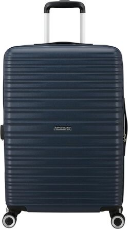 Набір валіз American Tourister Aerotech (3 шт.): ручна, середня, велика, розширювана, з TSA-замком, блакитний (Металевий Navy)