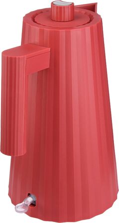 Електричний чайник Alessi Plissé MDL06 R - 1.7 л, червоний, 2400W, з європейським штекером