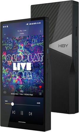 HiBy R6 Pro II музичний плеєр з Bluetooth, WiFi, подвійним ЦАП, клас A підсилювачем, Android 12, MQA 16X, DSD1024, PCM1536K, чорний