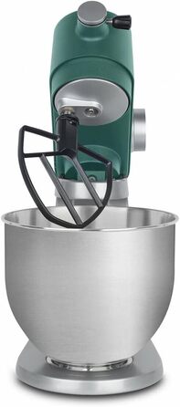 Кухонна машина H.Koenig KM124: професійна, 5 л, з нержавіючої сталі, 800 Вт, 8 швидкостей (зелена)
