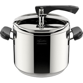 Каструля-скороварка Lagostina La Classica Lagofusion, Ø 22 см, 7 л, з корзиною, рецептами та Ecodose, бакелітові ручки