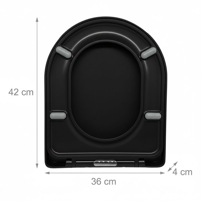 Кришка для унітазу Relaxdays з плавним закриванням