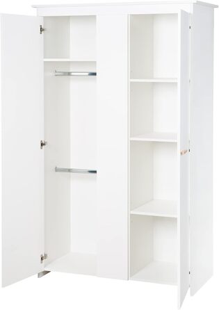 Комплект для дитячої кімнати Roba 'Антон' білий: пеленальний столик з 2 дверцятами, 1 поличкою, висота 90 см, пеленальний вкладиш