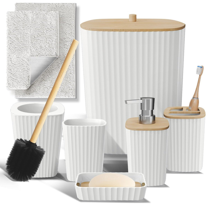 Набір аксесуарів для ванної кімнати Clara Clark Bad-Set Hunter Green (6 предметів)