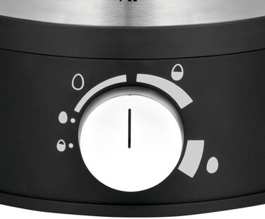 Електричний яйцеварка WMF Stelio: 1-7 яєць, нержавіюча сталь, регулювання ступеня нагріву, функція продовження нагріву, мірний стаканчик