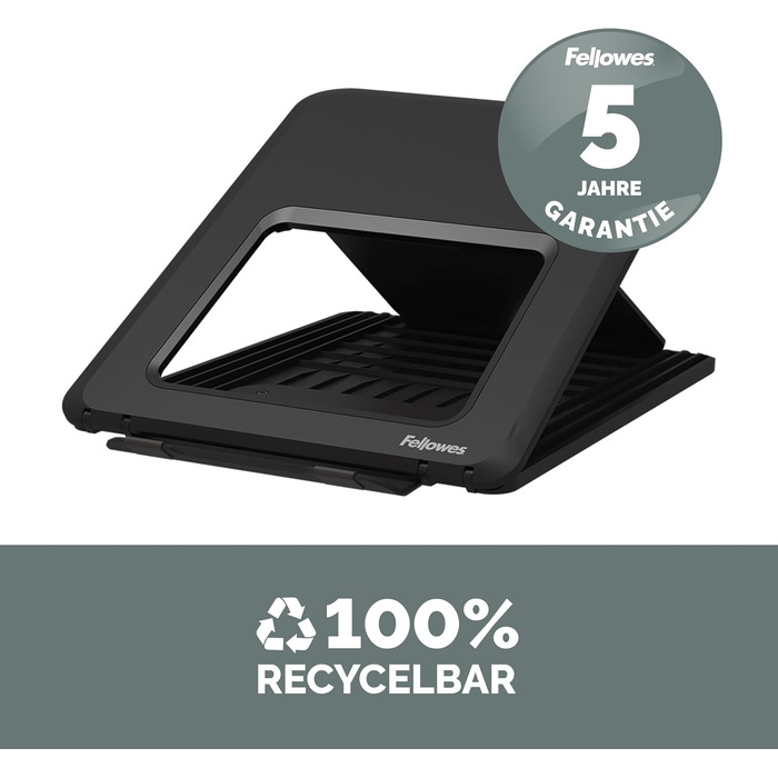 Підставка для ноутбука Fellowes Breyta™ 2-в-1 з сумкою - регулювання висоти, екологічна, перероблена, для гібридної роботи