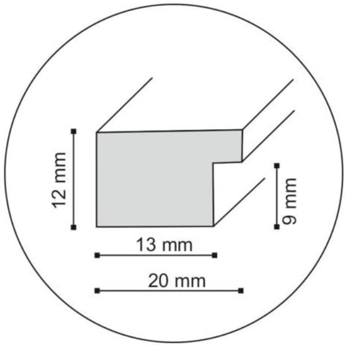 Дерев'яна рамка Artepoint 50x70 червона