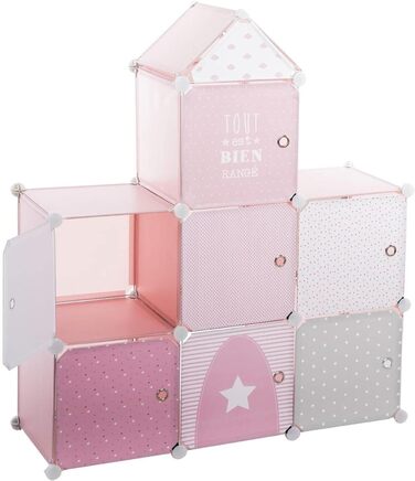 Дитячі ящики для зберігання замок - рожевий 96 109 см - Рожевий - Atmosphera crateur d'intrieur рожевий Одномісний