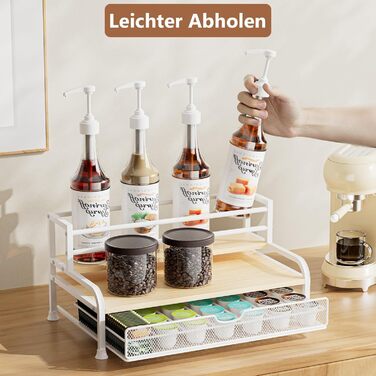 Трирівневий органайзер для капсул кави Dolce Gusto/Nespresso/Cafissimo з шухлядою (35 капсул)