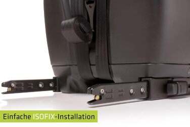 Автокрісло 4BABY Go-Fix I-Size (76-150 см) з Isofix, чорне