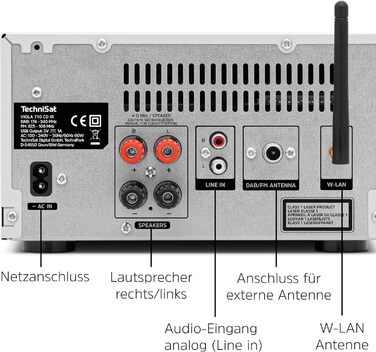 Компактна hi-fi система (інтернет радіо, DAB, CD, Bluetooth, 2 шт. 20W RMS), 710 CD IR -