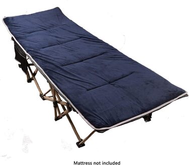 Розкладне кемпінгове ліжко REDCAMP XXL, посилене складане ліжко для кемпінгу та відпочинку, ширина 71 см, витримує до 226 кг, сірий/зелений/чорний