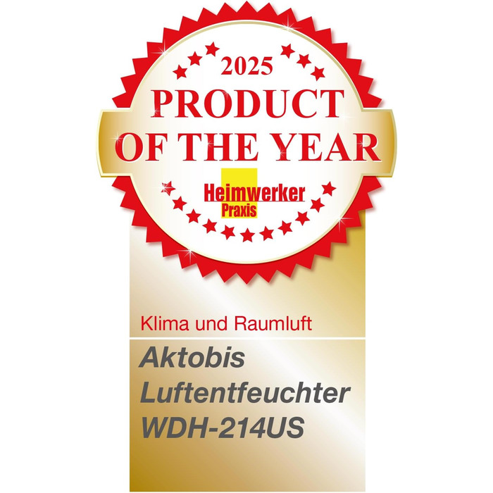 Зволожувач повітря Aktobis WDH-214US: тихий, з Wi-Fi, до 16 л/добу, цифровий дисплей