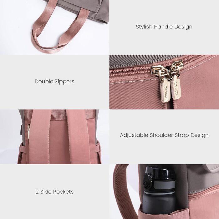 Жіночий рюкзак LOVEVOOK: компактний, водонепроникний, для ноутбука 13.3