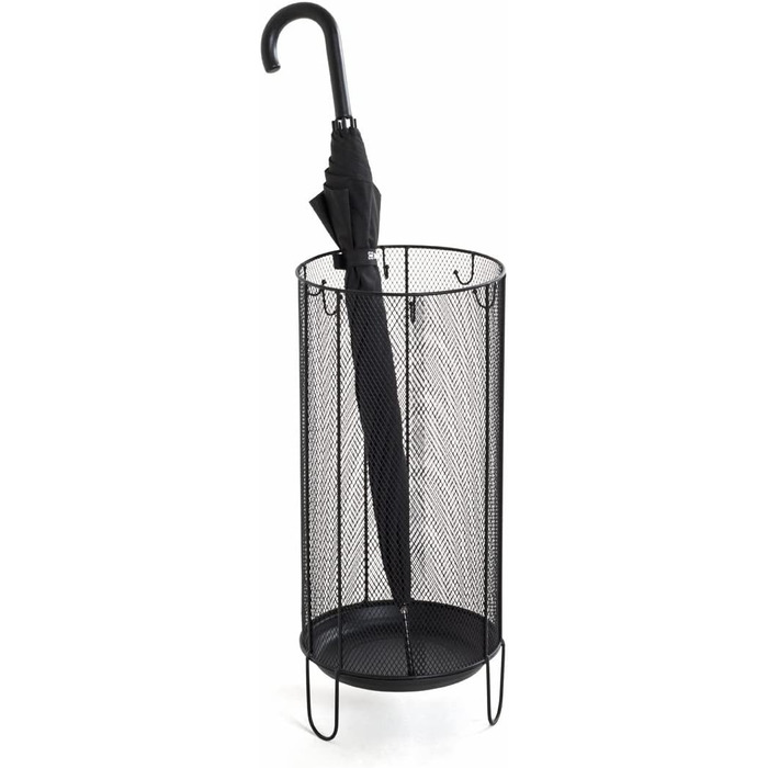 Меблева підставка для парасольок HAKU, металева, Ø 30 x H 50 см (чорна)