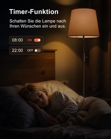 Світлодіодна торшер DUSKTEC RGB для вітальні, смарт-лампа з димером, керування через APP, тепле та холодне біле світло, 10W, 1200LM, аркова лампа для читання, приліжкова лампа