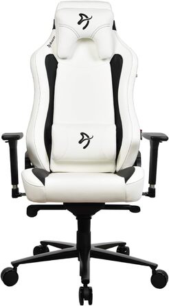 Крісло ігрове Arozzi Torretta Premium SoftFabric™ з підголівником та поперековою підтримкою, регульовані підлокітники, висока спинка, механізм гойдання, для дому та офісу (Біле)