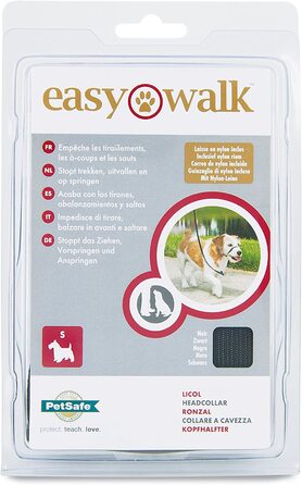 Підголівник PetSafe Easy Walk виготовлений з міцного і м'якого нейлону, його легко надягати і знімати, розмір S, Чорний Чорний S