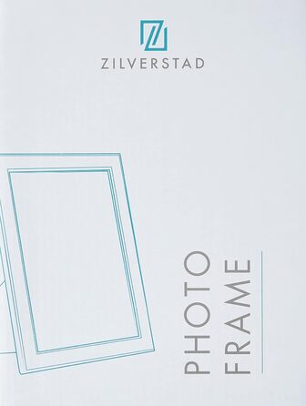 Фоторамка Zilverstad Верона (13x18см) - посріблена рамка з декором та оксамитовою спинкою, блискуча з хромованою поверхнею (10x15см)