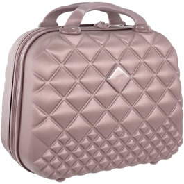 Косметичний футляр Camomilla (15 л), сумка для туалетного приладдя, тверді оболонки, блискавка, колір рожеве золото