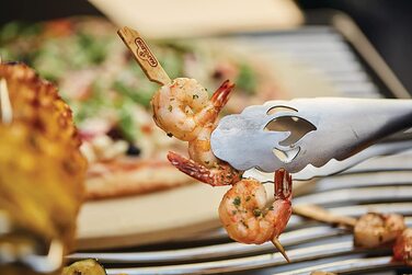 Набір інструментів для гриля Napoleon 70033 - PRO з нержавіючої сталі (2 шт.) - Преміум якість, з ручками, з затискачем та шпателем