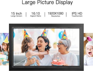 Цифровий фоторамка 15.6