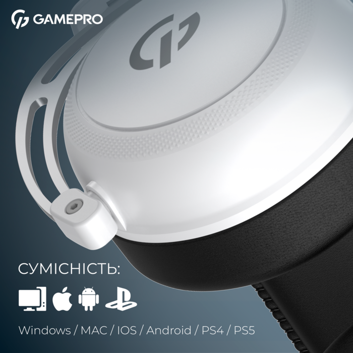 Бездротова ігрова гарнітура GamePro Asgard Skald (HS850W)