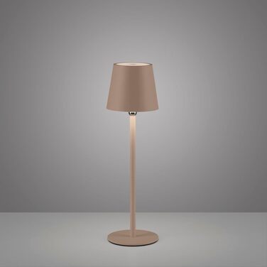 LED настільна лампа SellTec на акумуляторі, USB, біла, диммер, IP54, для саду, кемпінгу, балкону або тераси (пісок)