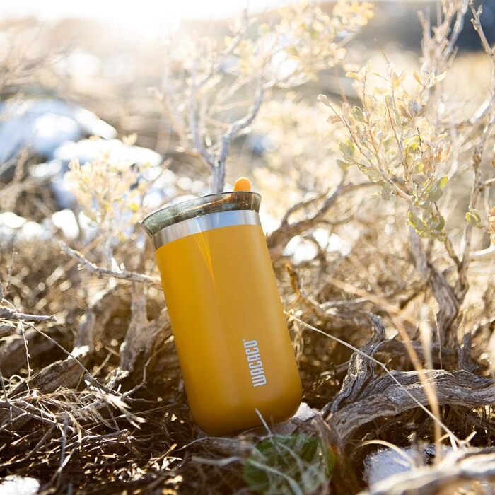 WACACO Octaroma Lungo: вакуумний термос для кави, 300 мл, жовтий