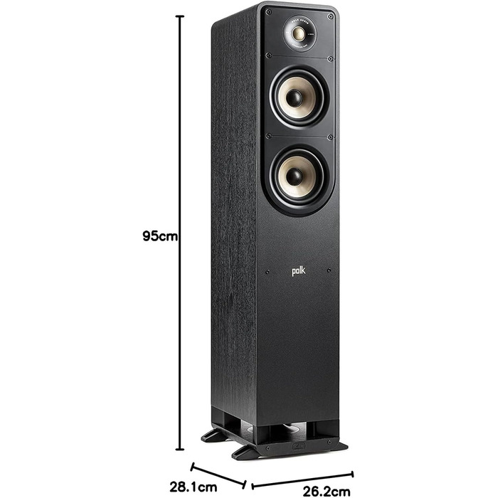 Підлогова акустика Polk Audio Signature Elite ES50 HiFi, Hi-Res, сумісна з Dolby Atmos/DTSX, Чорний