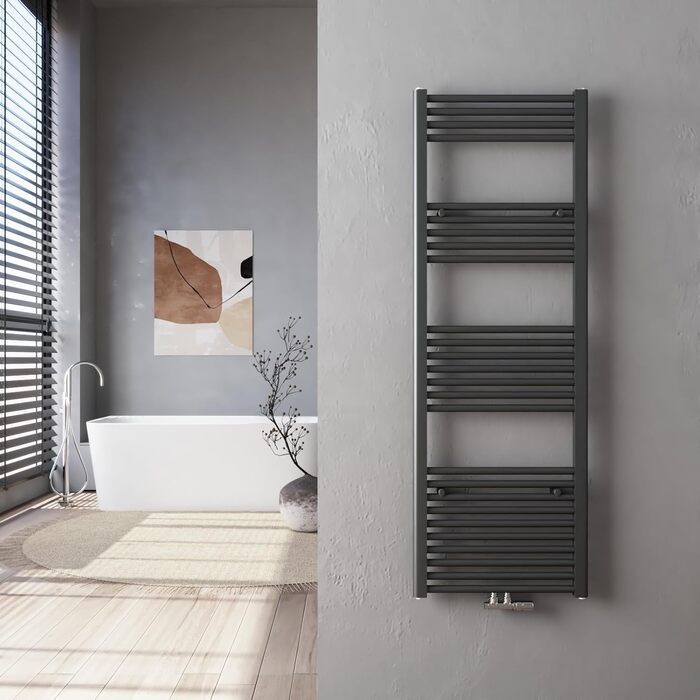 Рушшникосушарка Heilmetz Weiß 50x120 см, 513 Вт, середній підключення, білий | Рушшникосушарка для ванної кімнати