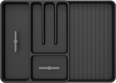 Висувний ящик для столових приладів Mr.SIGA 33х39 см чорний