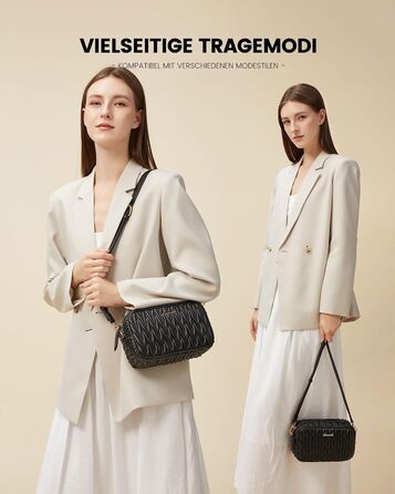 LOVEVOOK Сумка через плече жіноча, маленька сумочка кросбоді, чохол для телефону, сумка на плече, шкіра PU, чорна