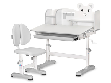Комплект меблів (стіл + стілець + полиця) Mealux BD-29 Panda XL Grey (арт. BD-29 G)