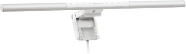 BenQ ScreenBar Pro LED лампа для монітора – безвідблисккове світло, автоматичне вмикання/вимикання, універсальна клямка, надширока підсвітка, регульована колірна температура та яскравість, автоматичне регулювання яскравості, чорний (сріблястий)