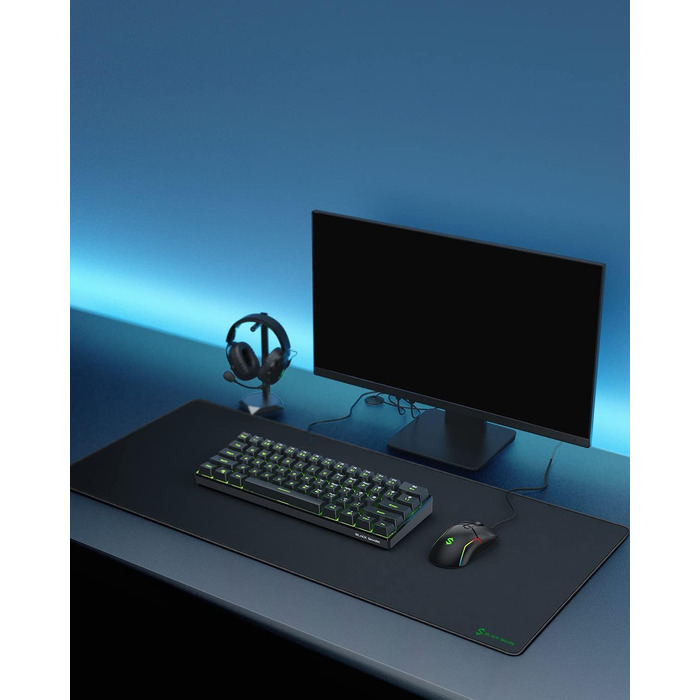 Ігрова мишка Black Shark Manta P4 XXL: килимок для миші 1200x600 мм (чорний)