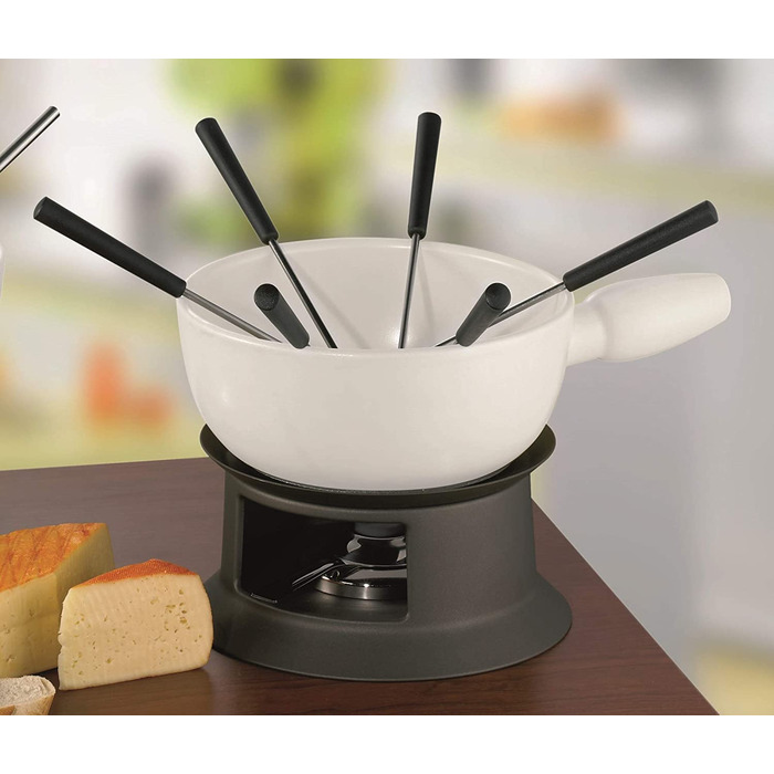 Фондю Schulte-Ufer Tessin 20 см, білий, з імітацією нержавіюючої сталі
