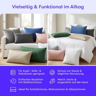 Комплект постільної білизни Wolkenfeld 135x200 см - сірий (світло-сірий/темно-сірий), м'який, не потребує прасування, сертифікат ÖKO-TEX, мікрофібра (1x 135x200 + 1x 80x80)