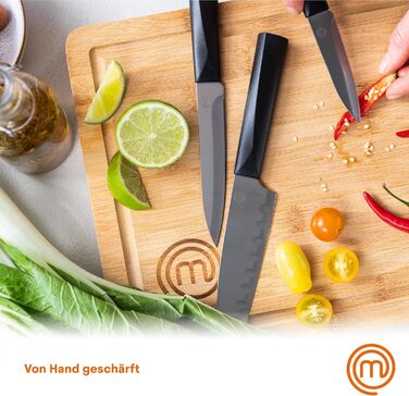 Набір кухонних ножів Masterchef 5 шт. з нержавіючої сталі, професійний, з японським дизайном
