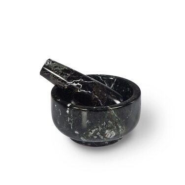 Набір для кави Stößel & Mörtel: ступка та товкачок з чорного мармуру