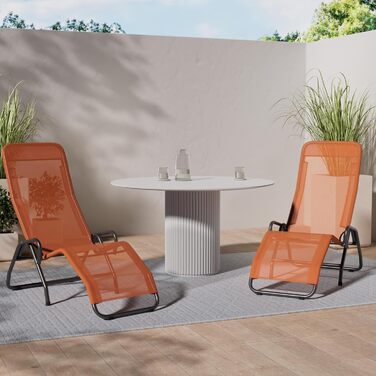 Лежак для басейну та саду MFG, 3', антрацит/теракота