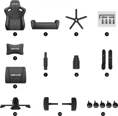 Крісло ігрове Anda Seat Kaiser 2 White Size XL