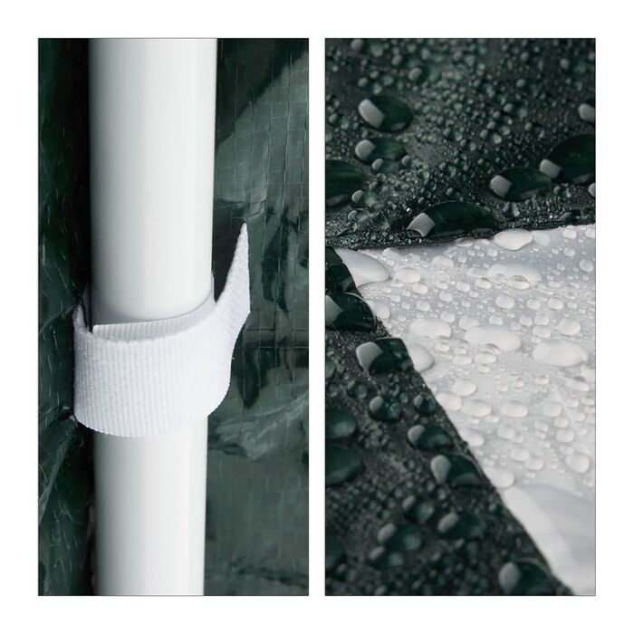 Павільйон Relaxdays 3x3 м з 2 бічними панелями