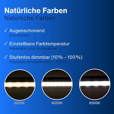 USB лампа REV Monitor з акумулятором, 49 см, кріпленням, 130 лм, 3 кольори, чорна